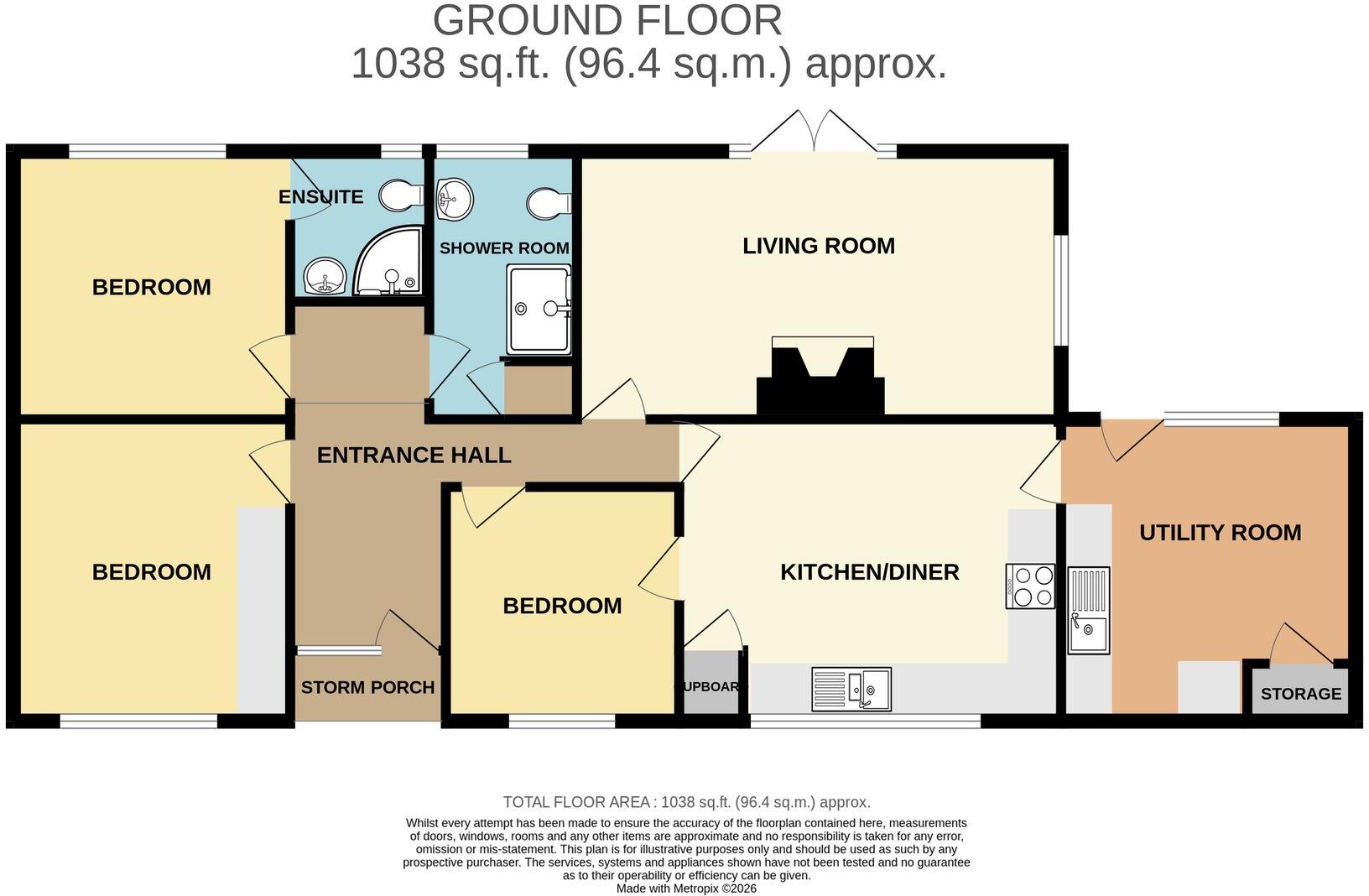 Main Road, Westonzoyland, TA7 floorplan