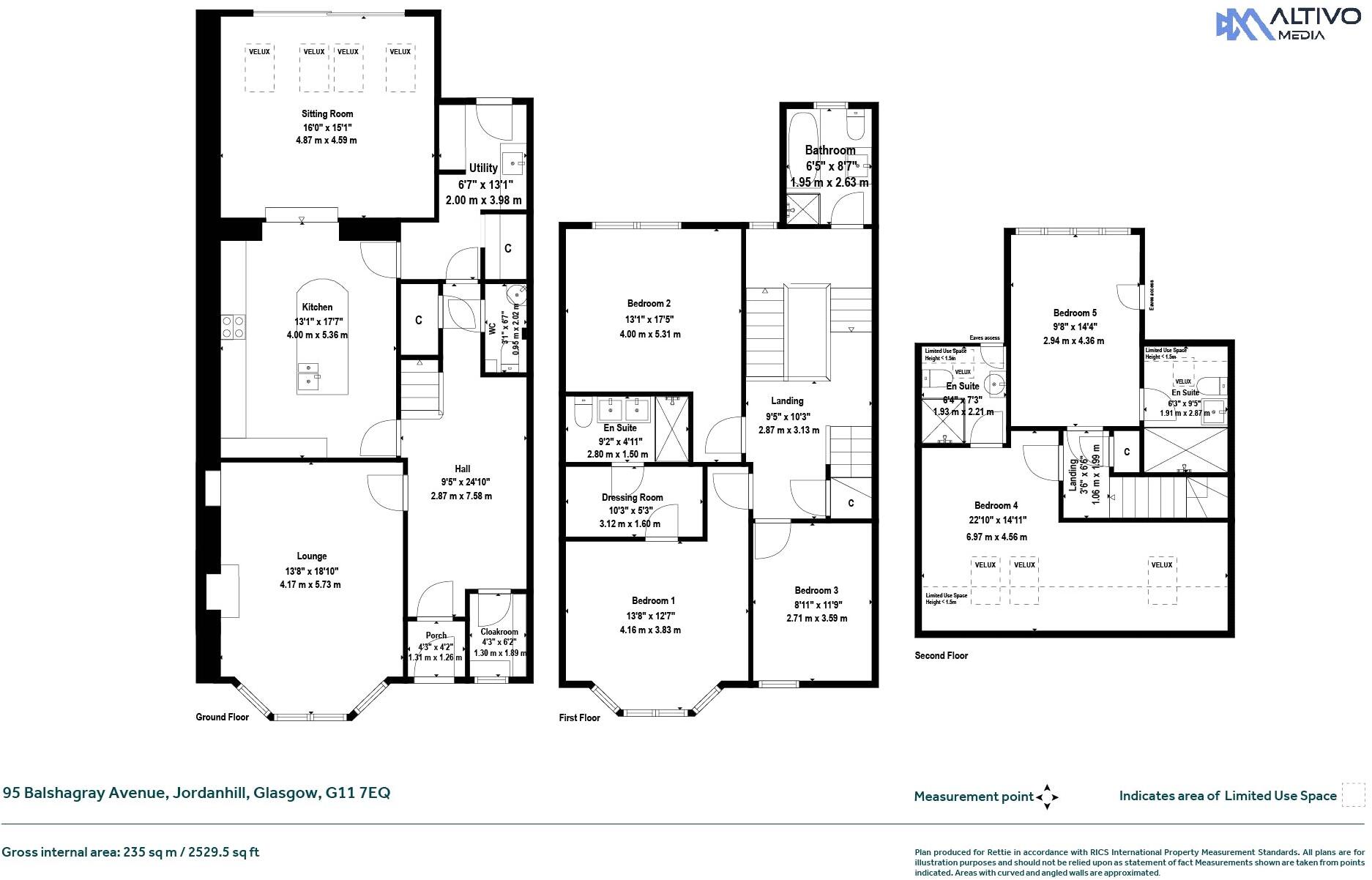 95, Balshagray Avenue, Jordanhill, Glasgow floorplan