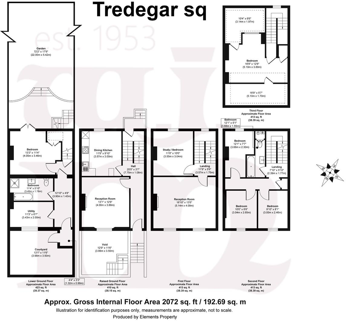 Tredegar Square, Mile End, E3 floorplan