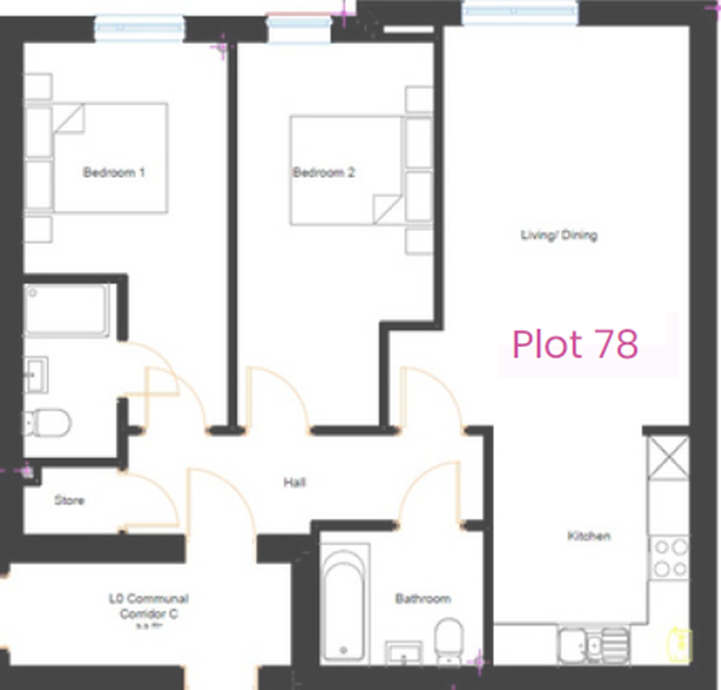 93 Caledonian Gardens floorplan