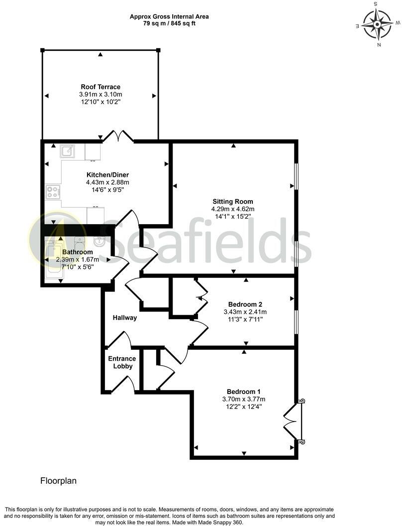 Springvale Road, Seaview, PO34 5AT floorplan