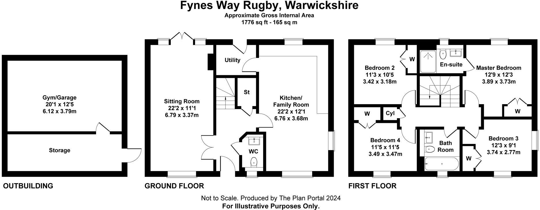 Fynes Way, Coton House Development, Rugby floorplan