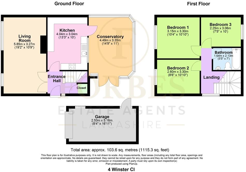 Winster Close, Hoghton, Preston, PR5 floorplan