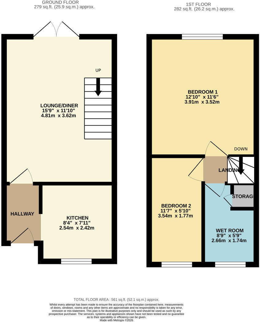 Heron Close, Burton Latimer floorplan