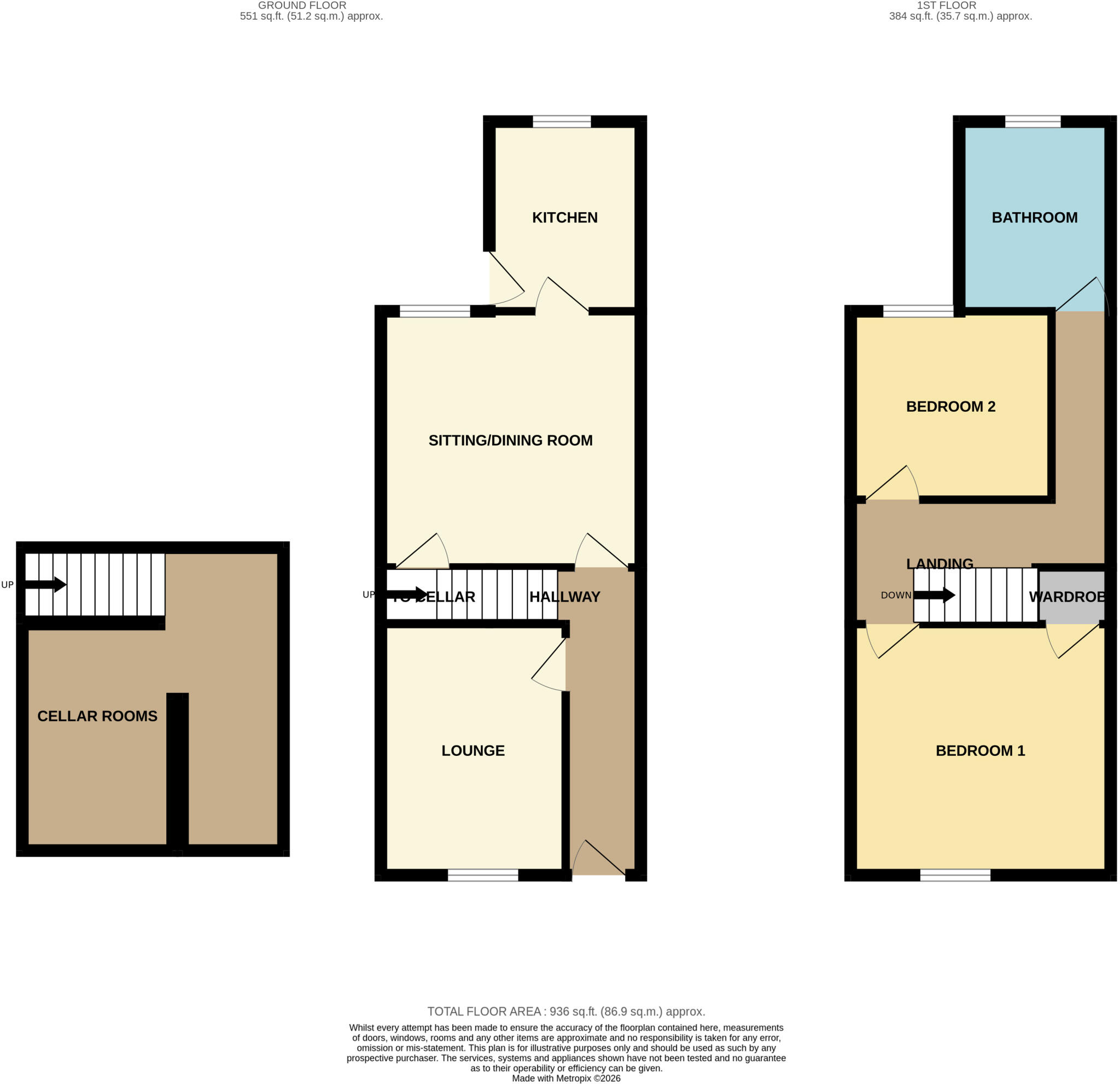 55 Spansyke Street, Doncaster, South Yorkshire DN4 0AX floorplan