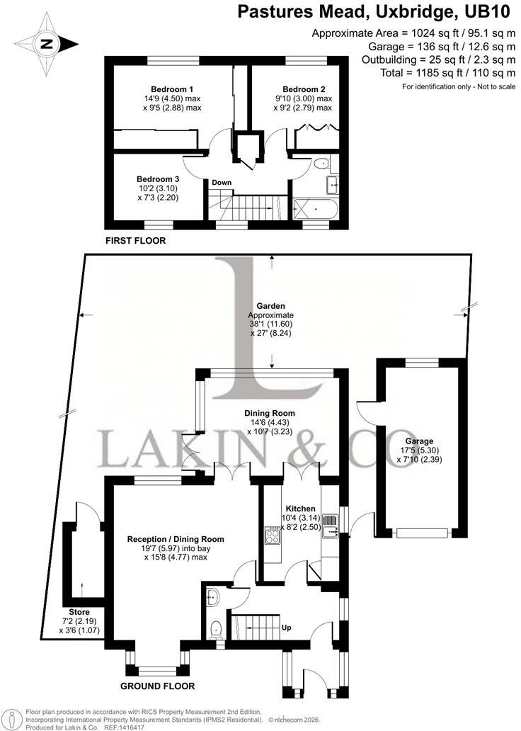 Pastures Mead, Hillingdon, UB10 floorplan