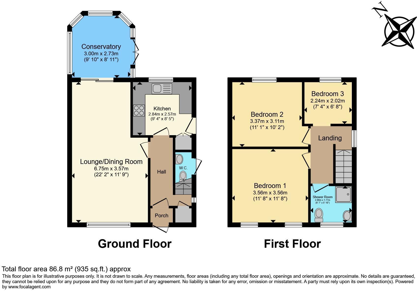 93 Wilne Road, Long Eaton, Nottingham NG10 3AP floorplan