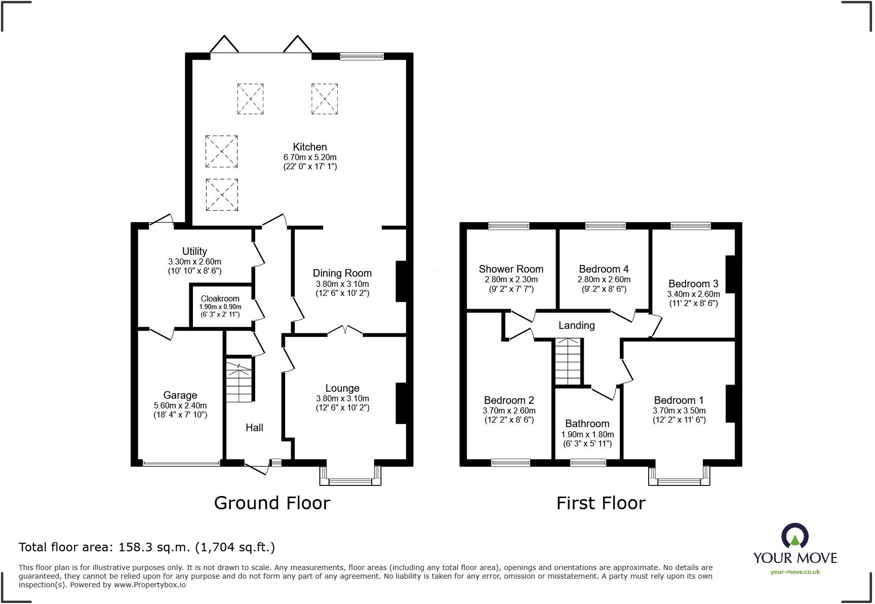 Cranborne Avenue, Maidstone, Kent, ME15 floorplan