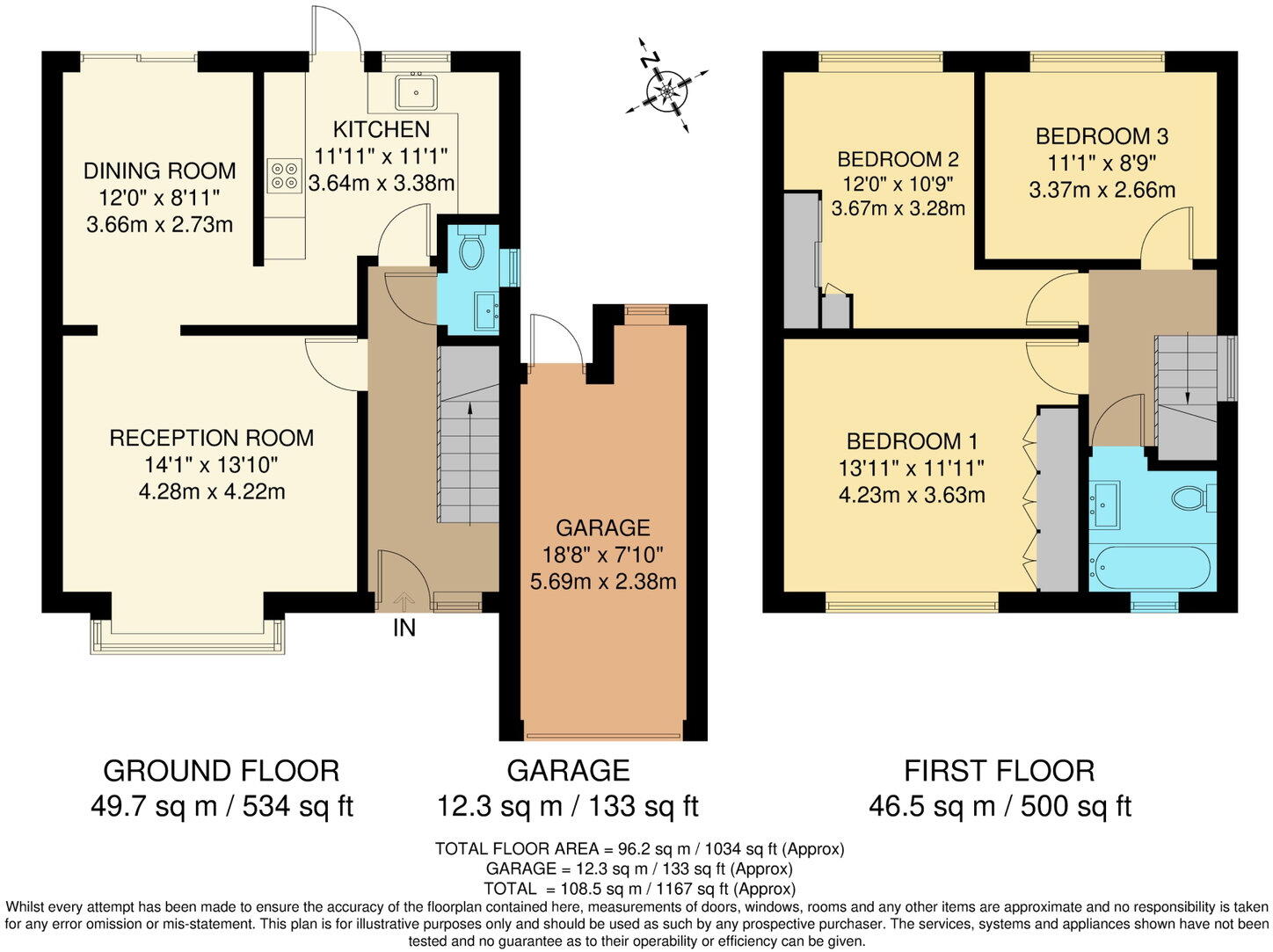 Grosvenor Road, Epsom, KT18 6JQ floorplan