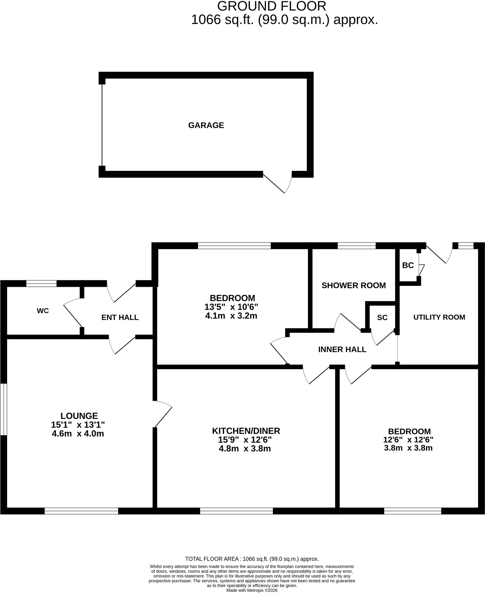 St Margarets Gardens, Biggleswade floorplan