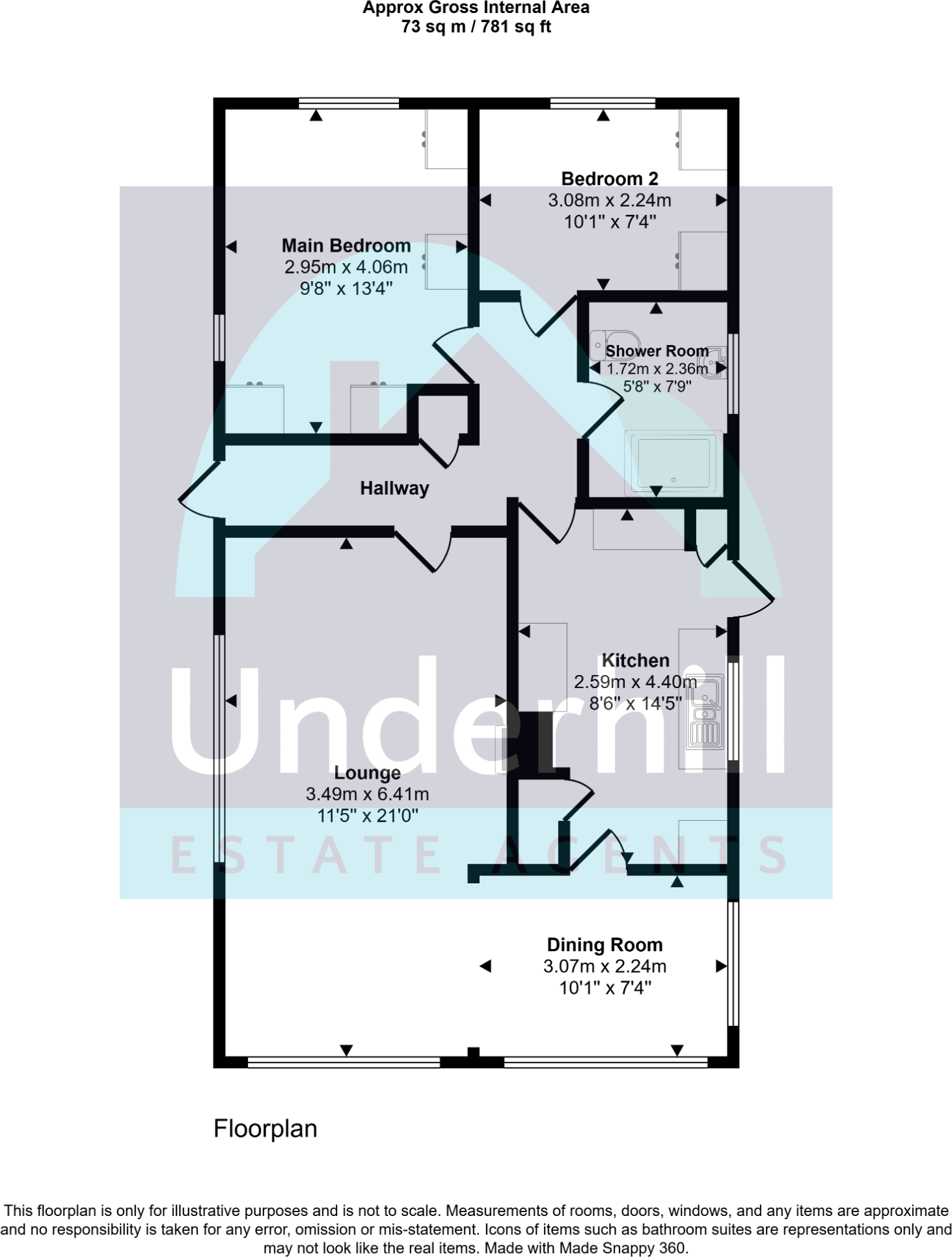 Moonridge, Newport Park, Exeter floorplan