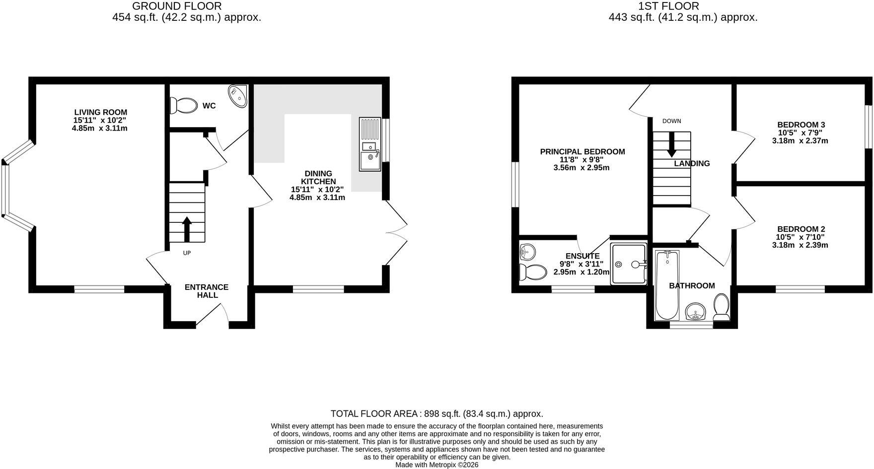 1, Jackson Road, Knutsford, WA16 floorplan