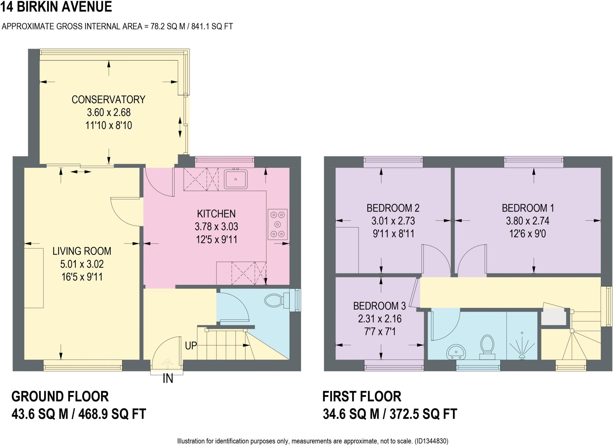 Birkin Avenue, New Tupton, Chesterfield floorplan
