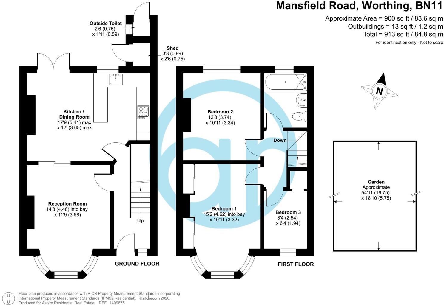 Mansfield Road, Worthing, BN11 2QN floorplan