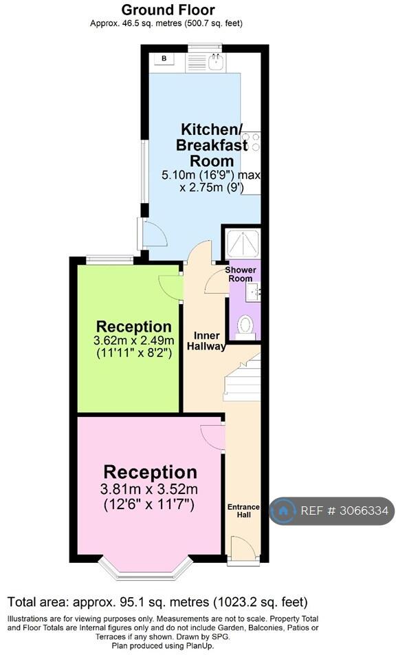 High Town Road, Luton, LU2 floorplan