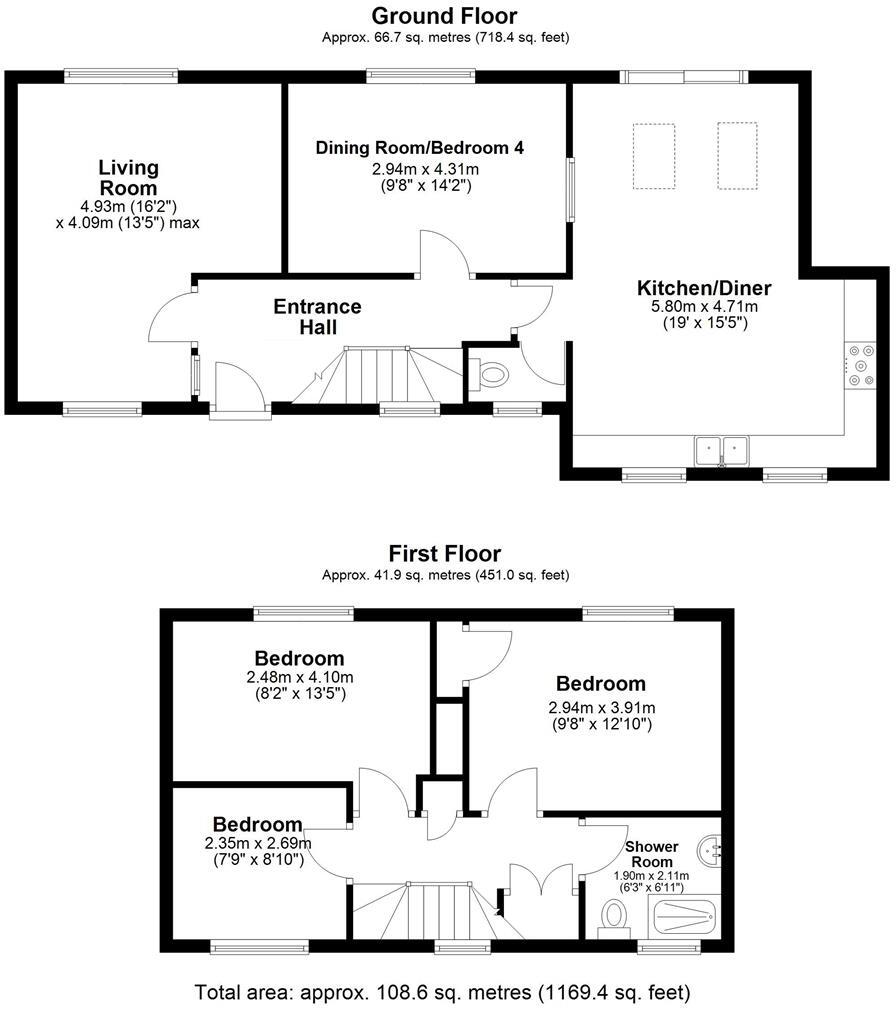 Burton Road, Little Neston, Neston, Cheshire floorplan