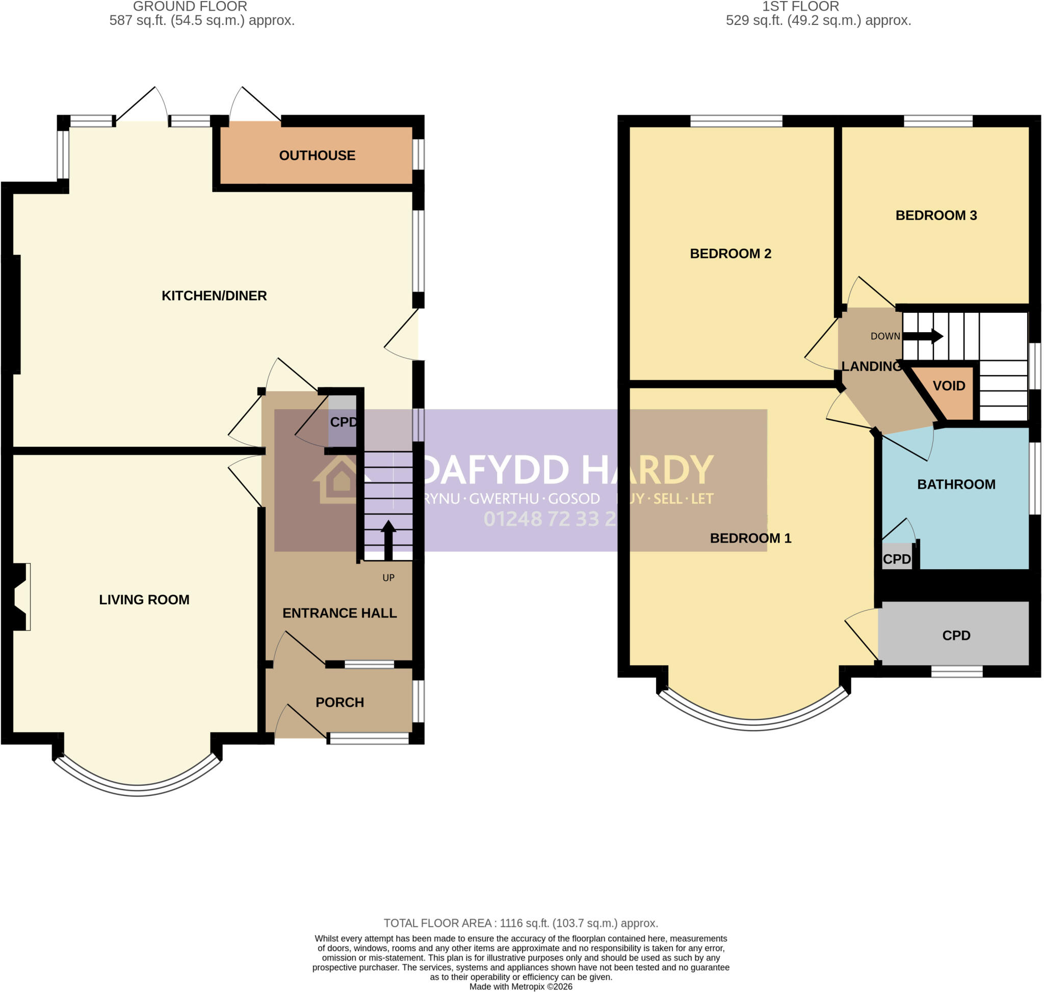 St. Davids Road, Penrhyn Bay, Llandudno, Conwy, LL30 floorplan