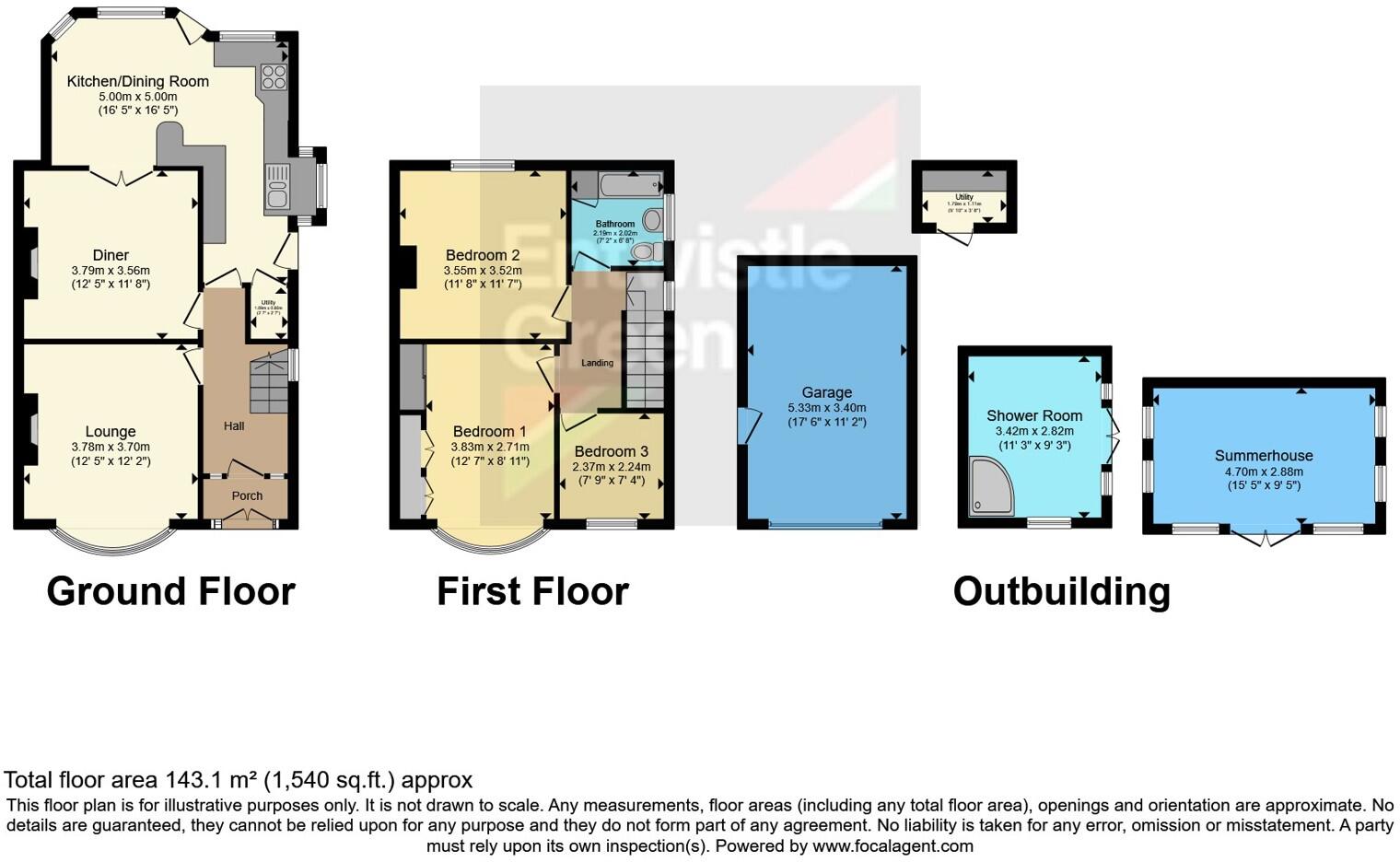 Osborne Grove, Morecambe, Lancashire, LA4 floorplan