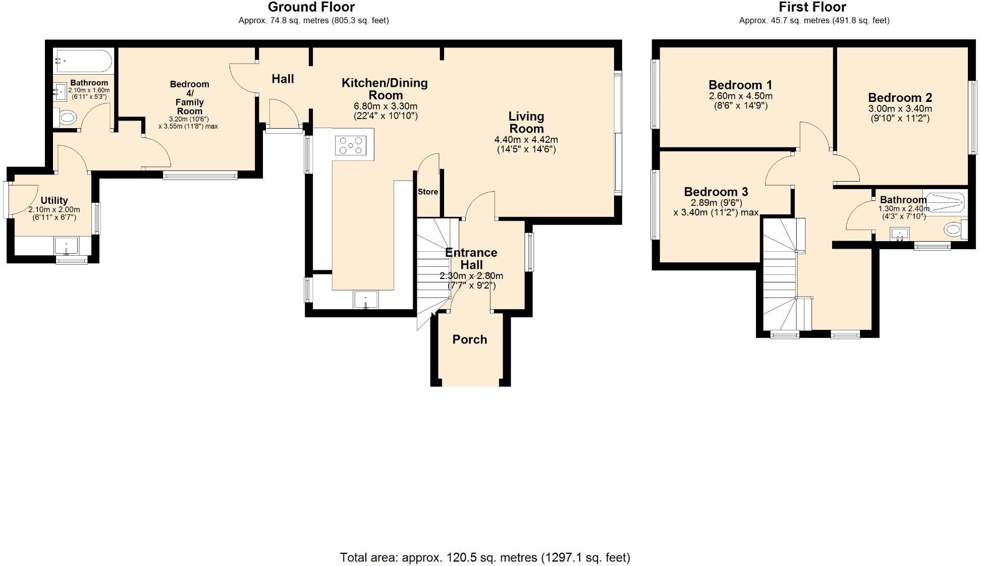 Manor Cottages, School Lane, Tarporley, CW6 floorplan