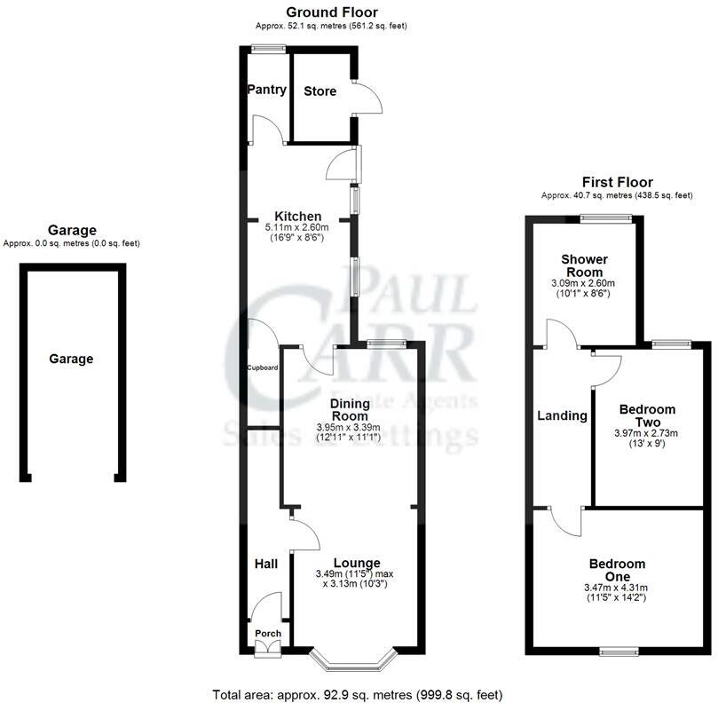 Oxford Gardens, Stafford floorplan
