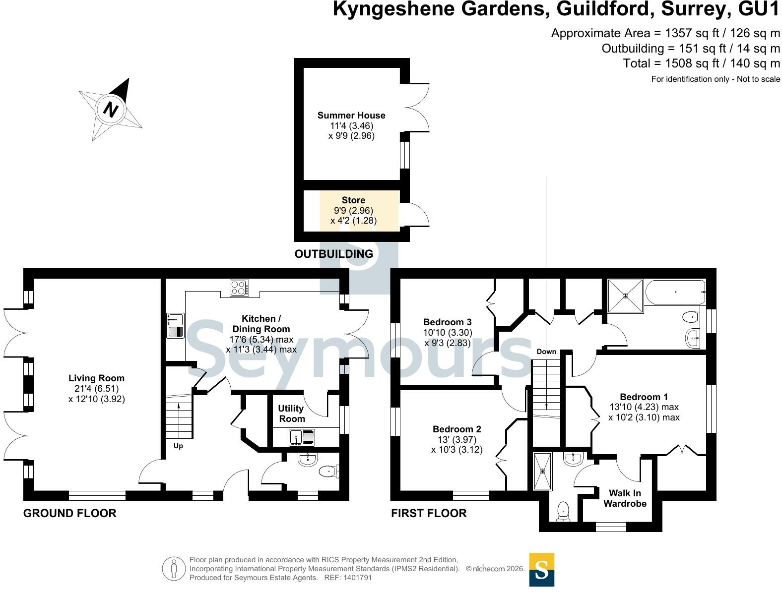 Kyngeshene Gardens, Guildford, Surrey, GU1 floorplan