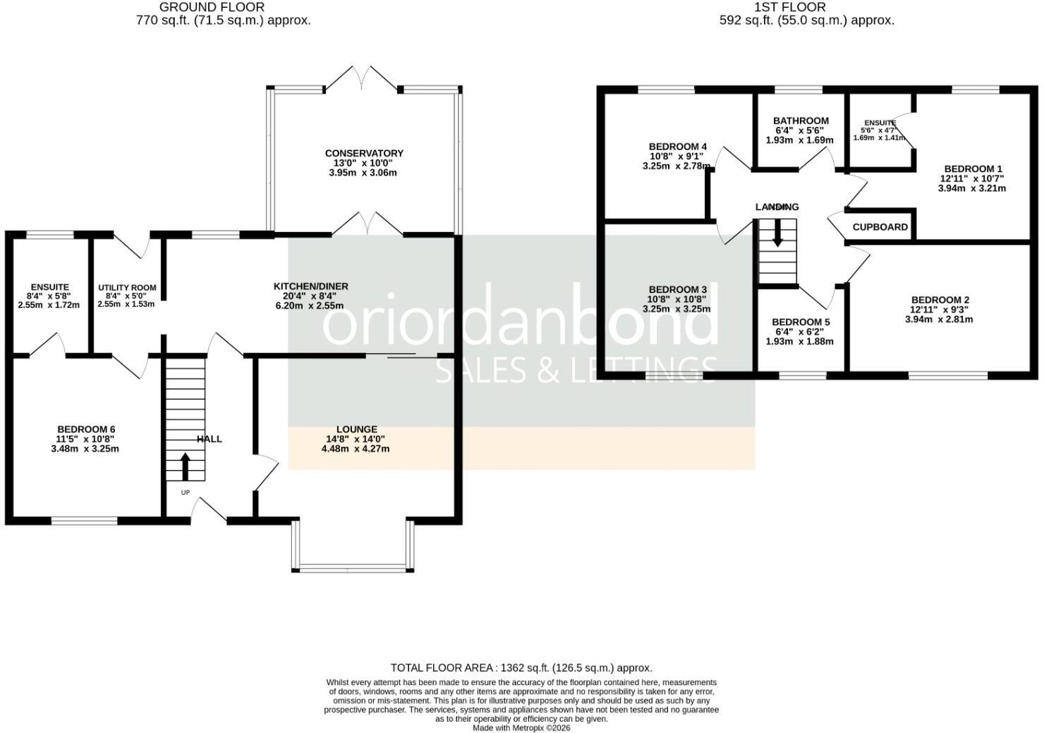 Haddon Close, Rushden, Northamptonshire NN10 floorplan