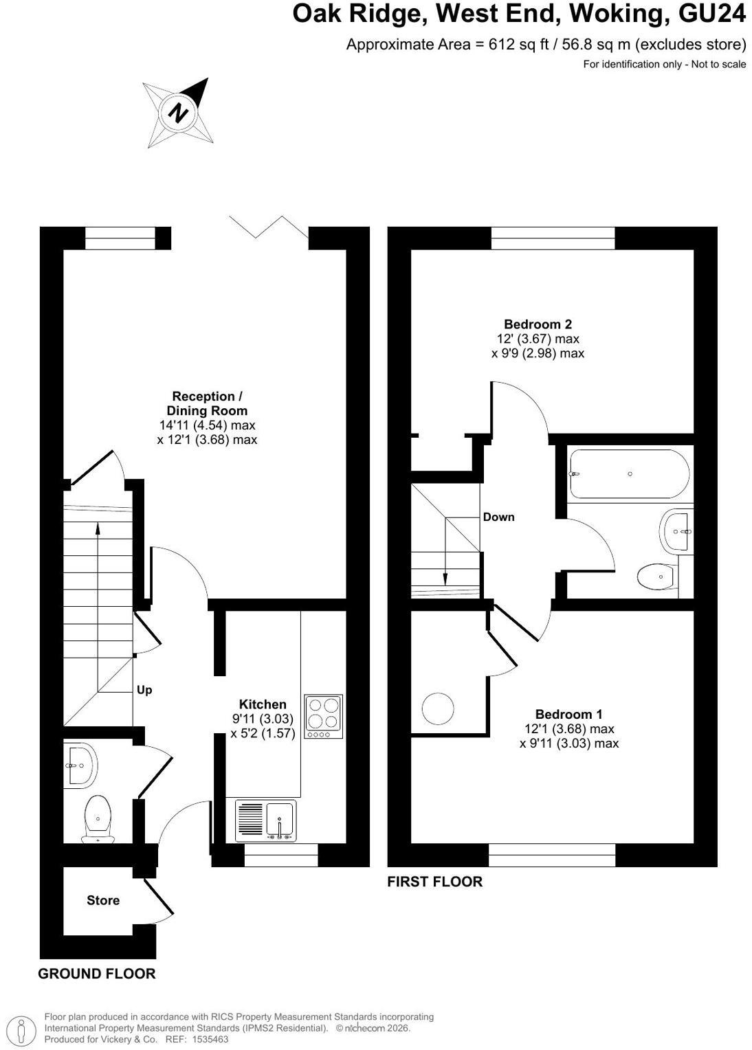 Oak Ridge, West End, Woking, Surrey, GU24 floorplan