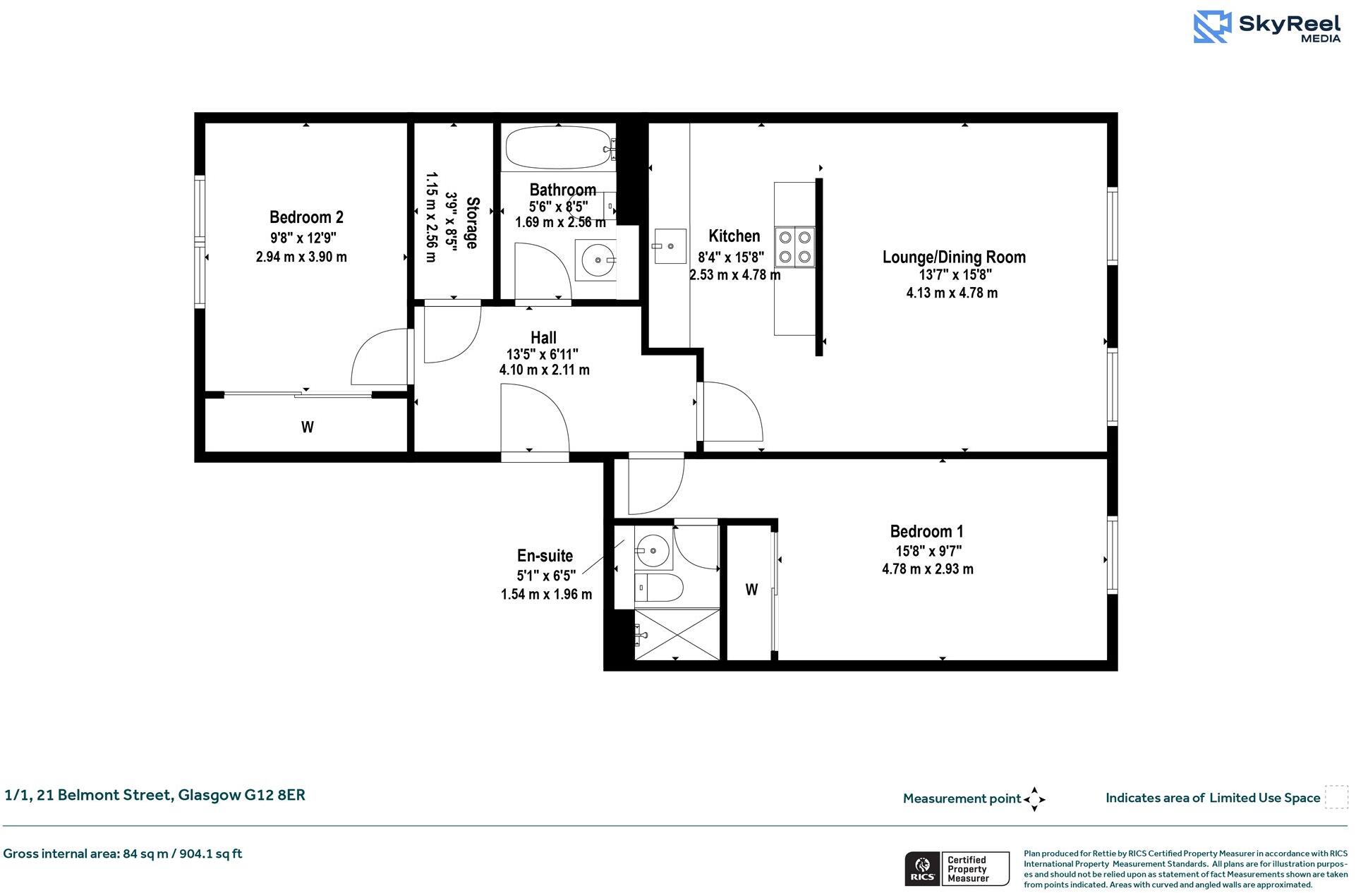 Belmont Street, Kelvinbridge, Glasgow floorplan