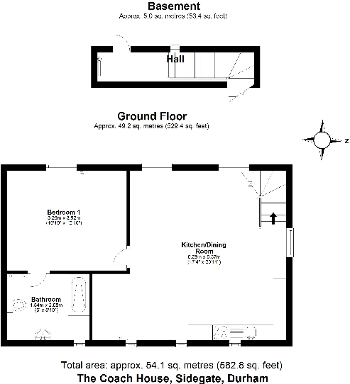 Coach House, Sidegate, Durham floorplan