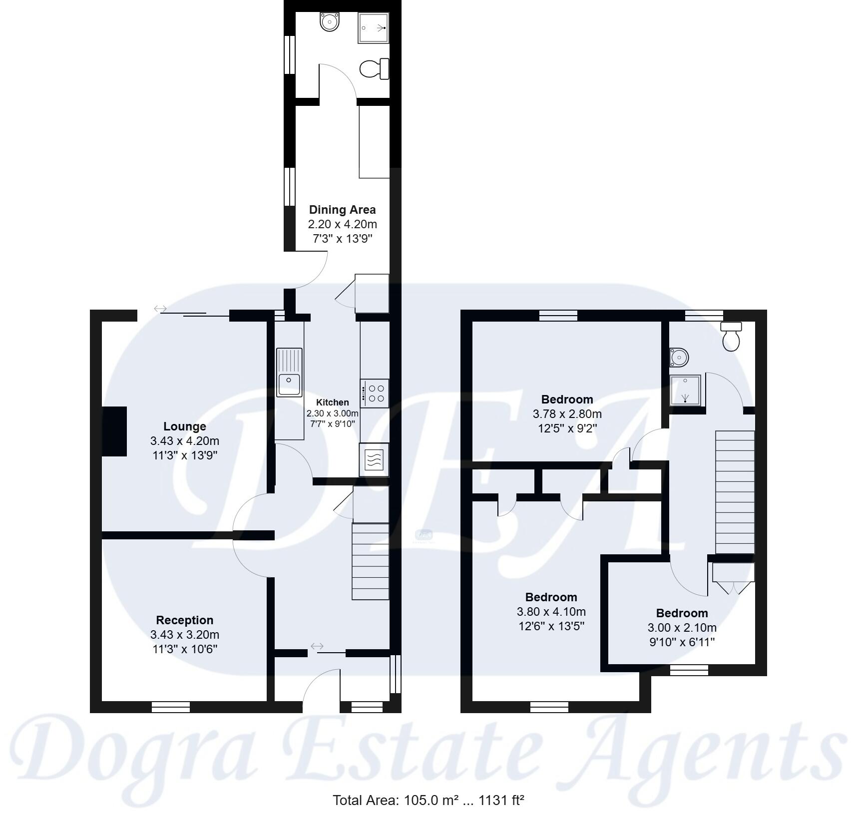 Canterbury Road, London, TW13 floorplan