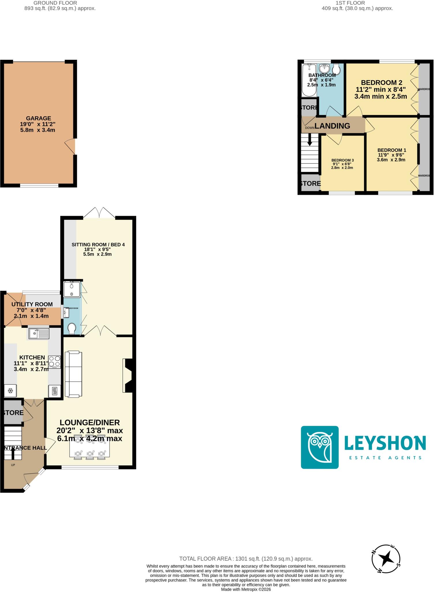 Woodland Road, Beddau, CF38 floorplan
