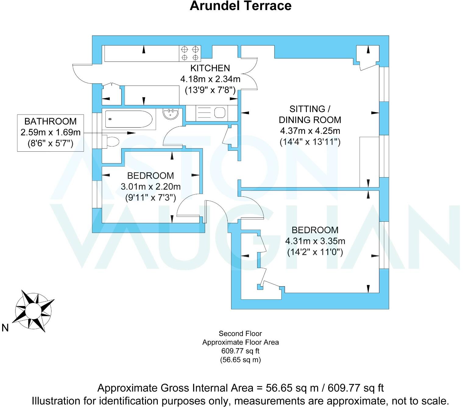 Arundel Terrace, Brighton floorplan