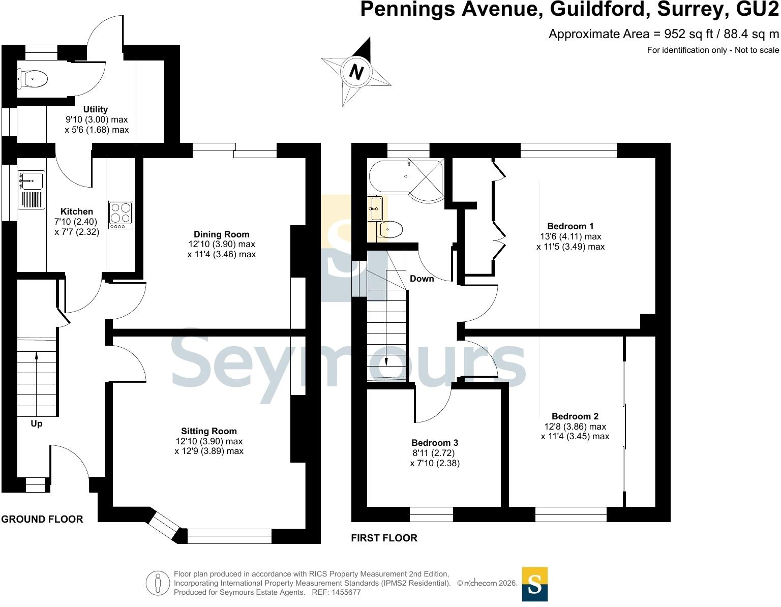 Pennings Avenue, Guildford, Surrey, GU2 floorplan