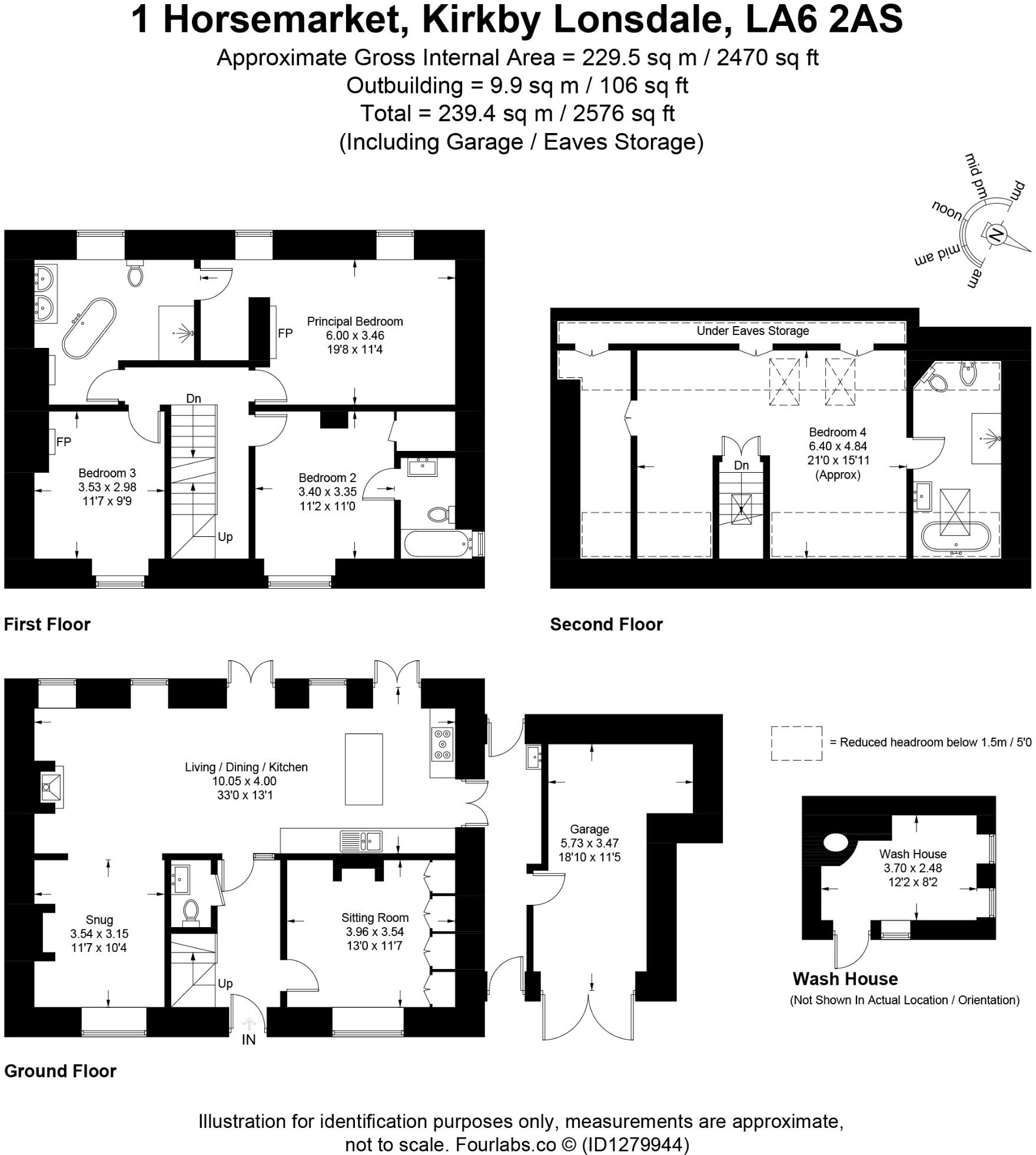 1 Horsemarket, Kirkby Lonsdale, LA6 2AS floorplan