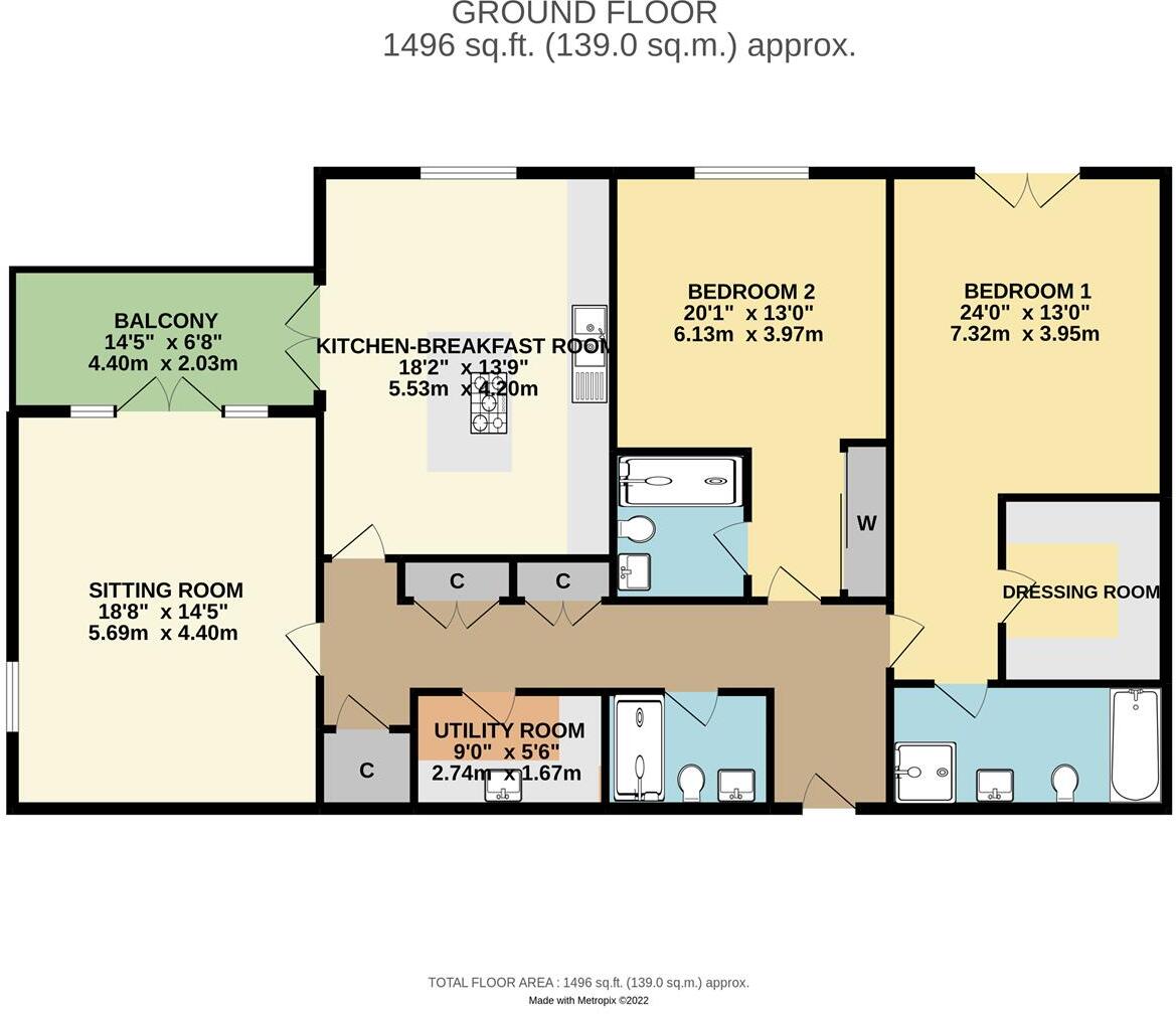 Walton On The Hill floorplan