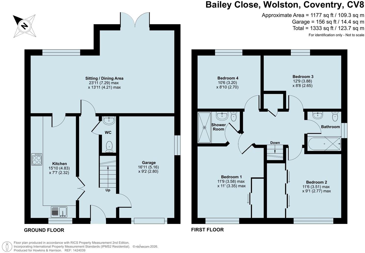 Bailey Close, Wolston, Rugby floorplan