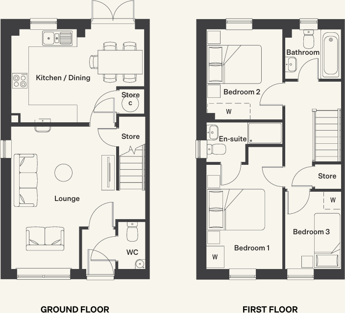 Acacia Lane, Wixams, Houghton Conquest, Central Bedfordshire floorplan