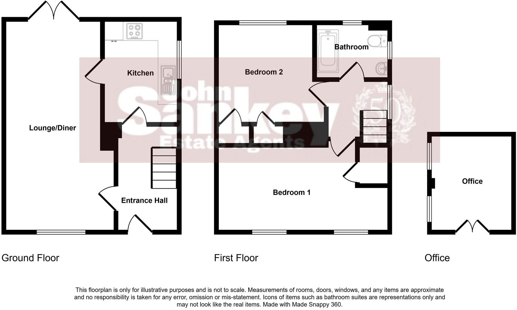 Beck Crescent, Mansfield, NG19 floorplan