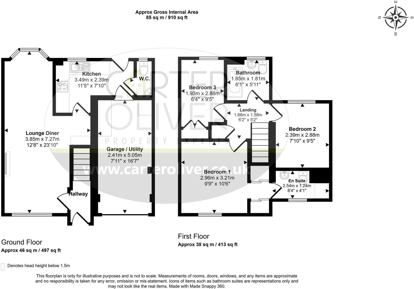 Azalea Close, Lutterworth, LE17 floorplan