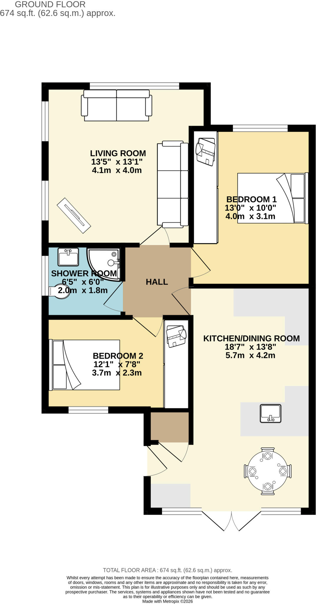 Pendas Walk, Leeds, West Yorkshire, LS15 floorplan