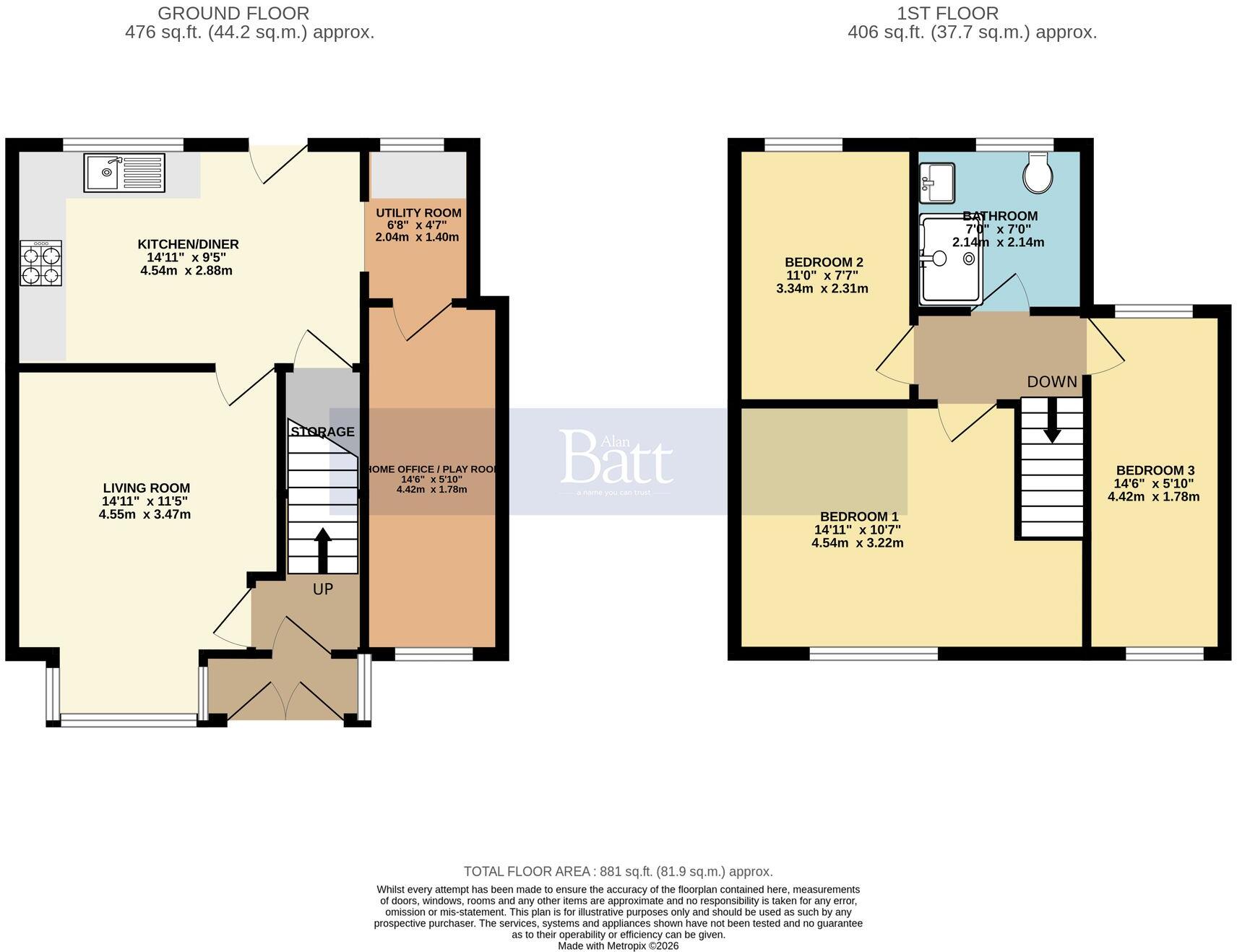 Back Lane, Appley Bridge, WN6 floorplan