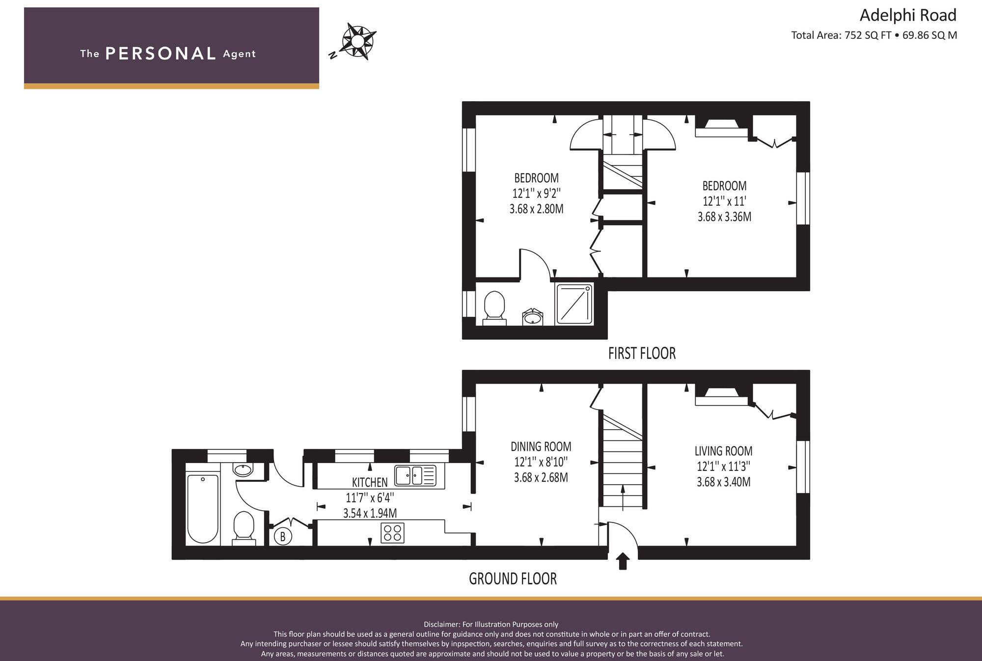 Adelphi Road, Epsom, KT17 floorplan