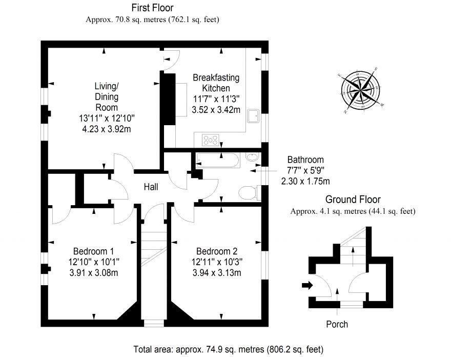 4 Stoneybank Gardens, Musselburgh, East Lothian, EH21 6NG floorplan