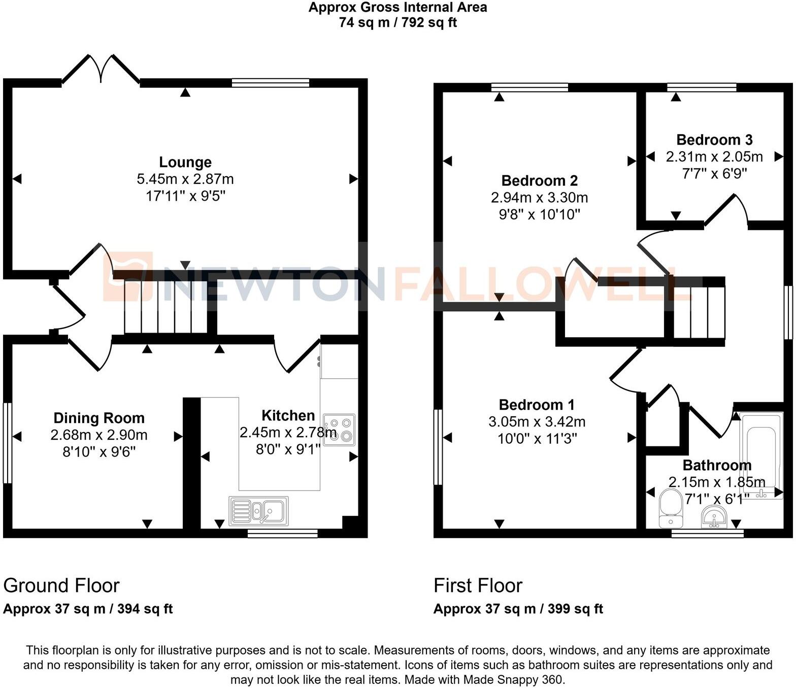 Hazel Croft, Werrington, Peterborough, PE4 floorplan
