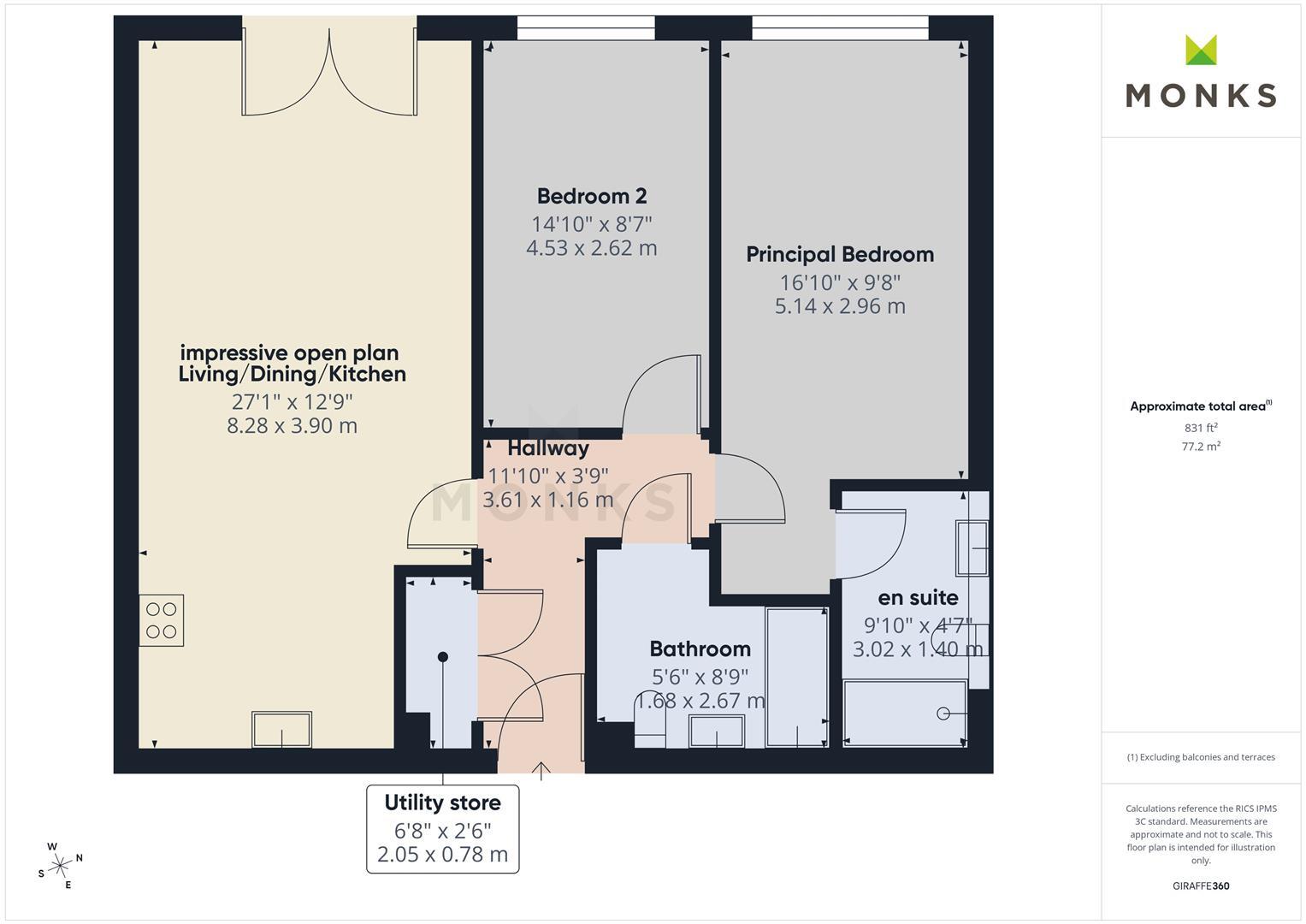 12 Old Coleham Court, Coleham, Shrewsbury floorplan