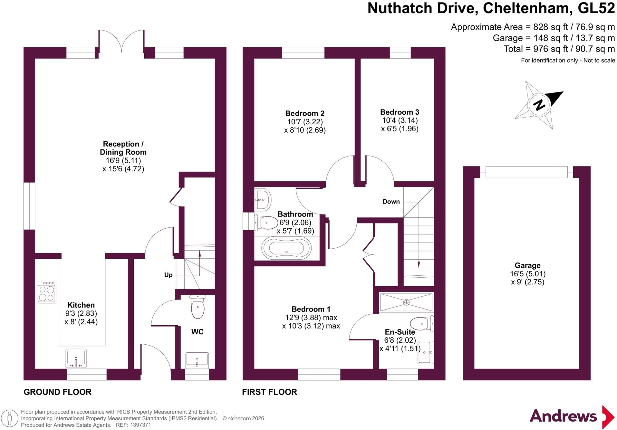 Nuthatch Drive, Bishops Cleeve, Cheltenham, Gloucestershire, GL52 floorplan