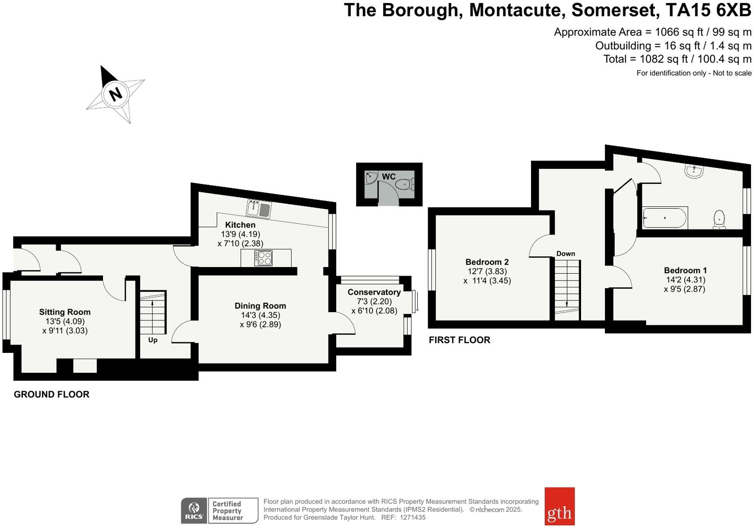 The Borough, Montacute, Somerset, TA15 floorplan