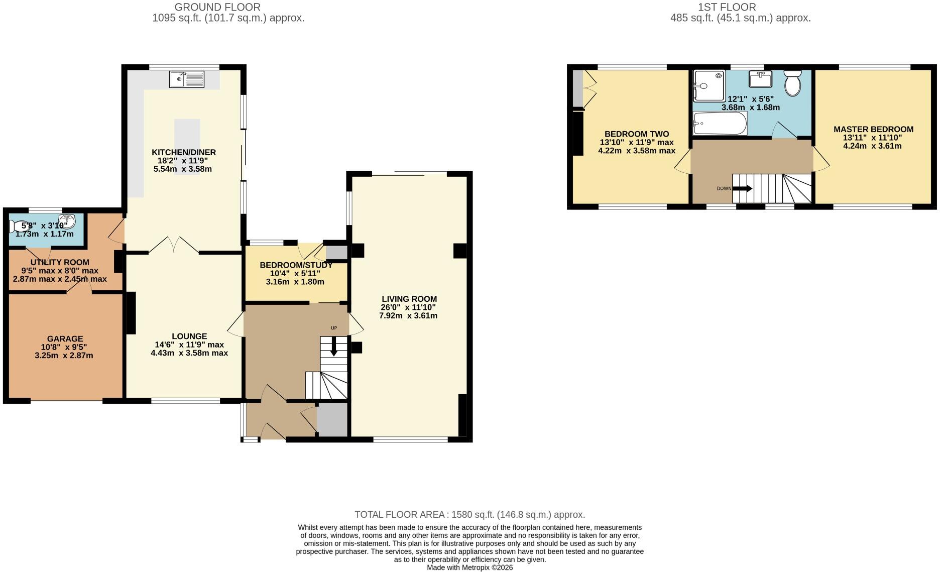 Thornhill Park! 2/3 Bedrooms! Wow Factor Kitchen! Bright Property! floorplan