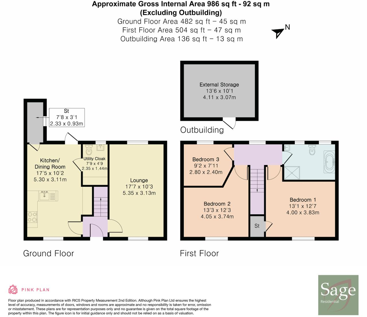 The Oval, Frampton on Severn, Gloucester, GL2 7HQ floorplan