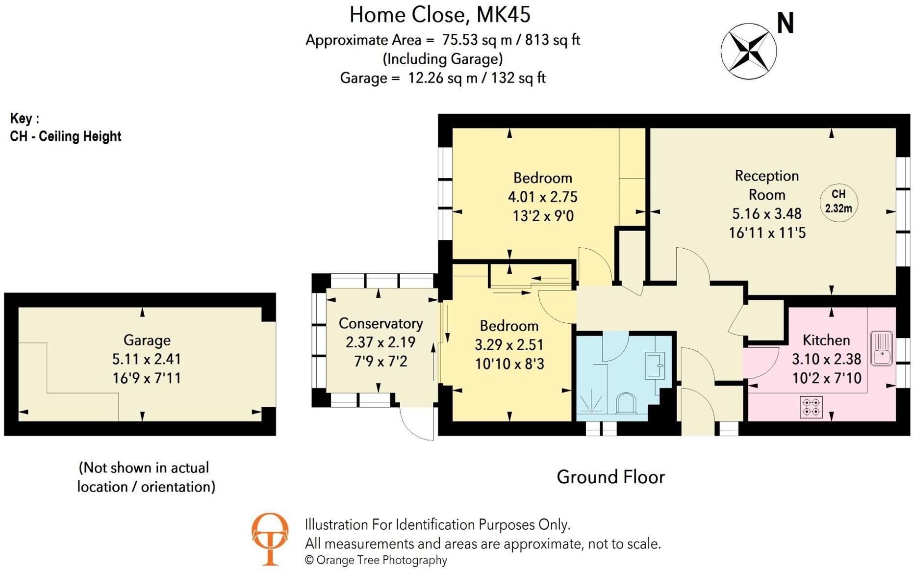 Home Close, Houghton Conquest, MK45 floorplan